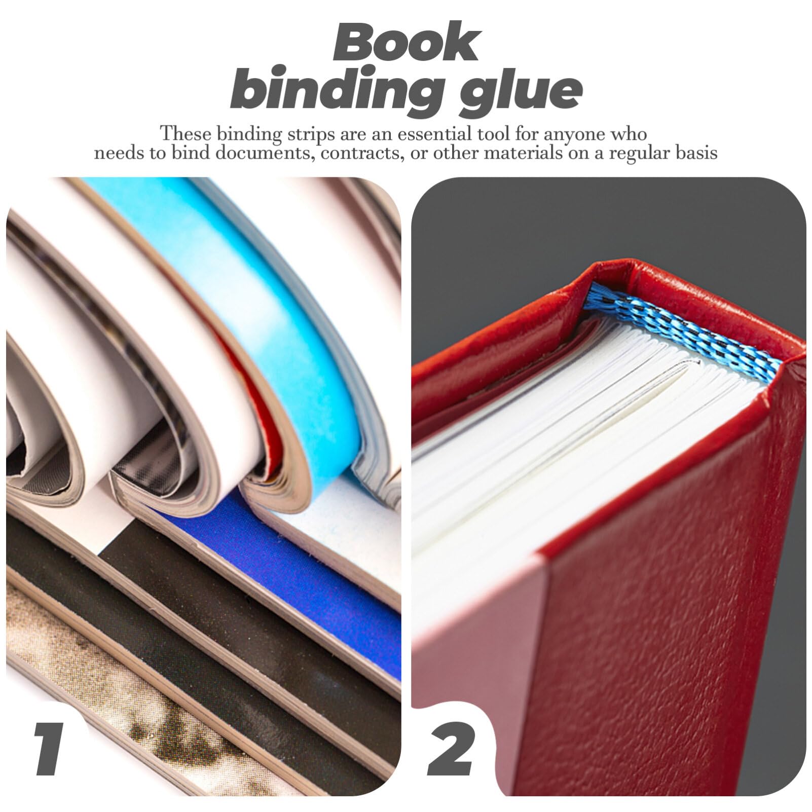 Amazon.co.jp: VILLCASE 本 製本 糊、 糊 ストリップ メッシュ付き