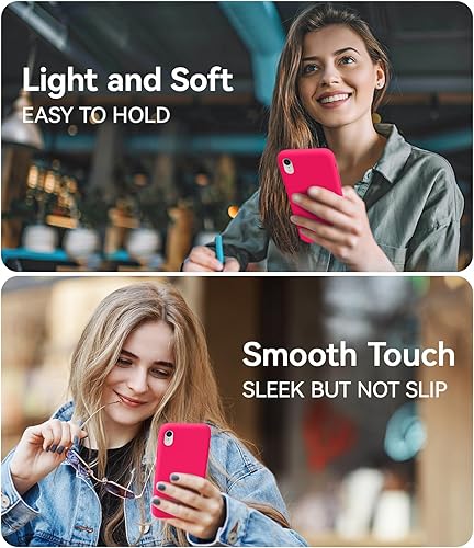 Miniatura 10 de AOTESIER Funda protectora compatible con iPhone X, funda para iPhone Xs con silicona líquida forro de microfibra suave antiarañazos funda ultrafina