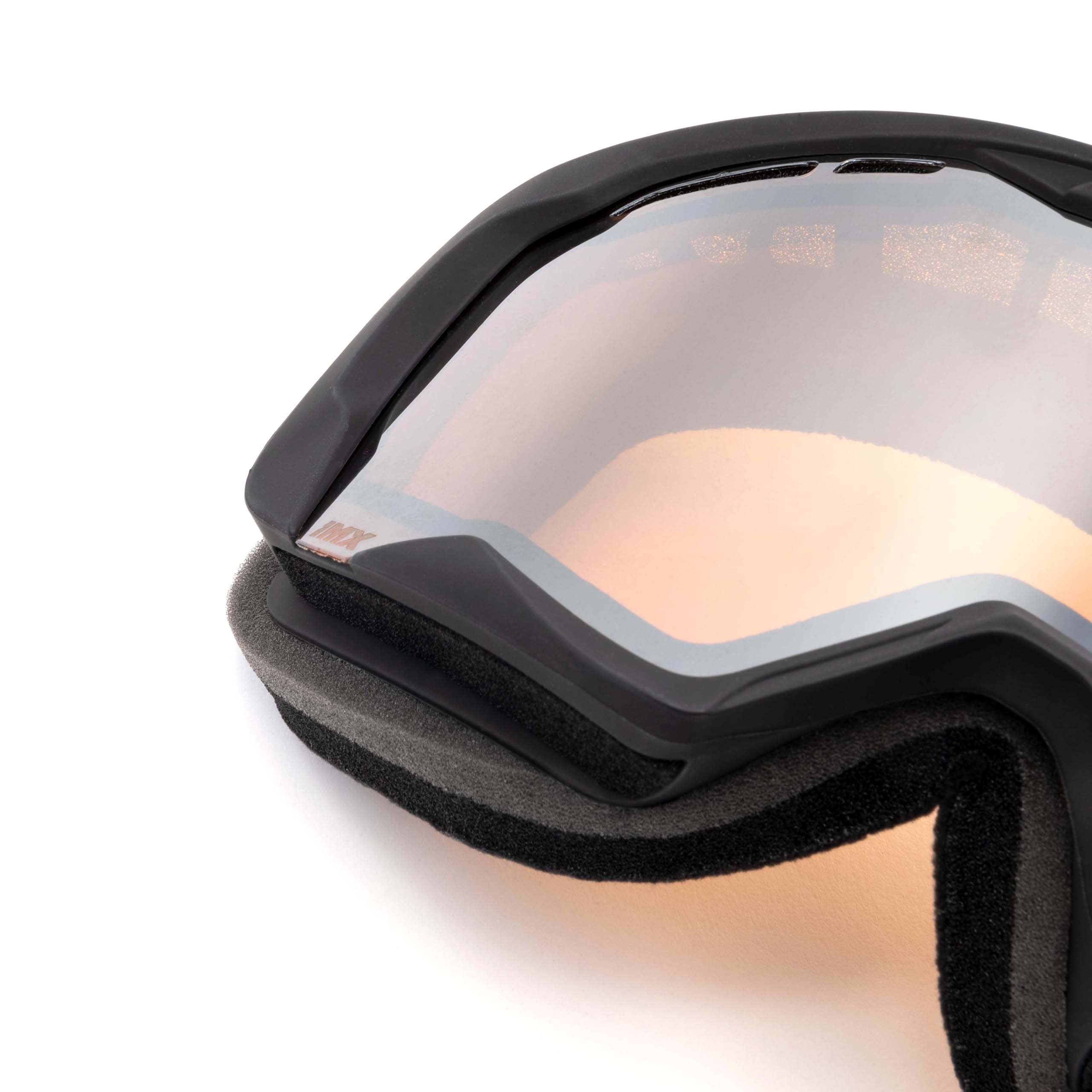 Endurance Fahrradbrille Motorradbrille | Dreilagiger Schwamm | DualLens | Kratzfest Anti Fog und UV Beschichtung | Breiter Gürtel mit Silikondruck