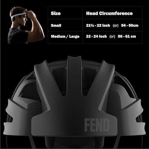 Vista 6 de FEND Un casco de bicicleta plegable – Diseño patentado Smart-Fold 50% compacto, seguridad galardonada con certificación CPSC/EN1078, para adultos