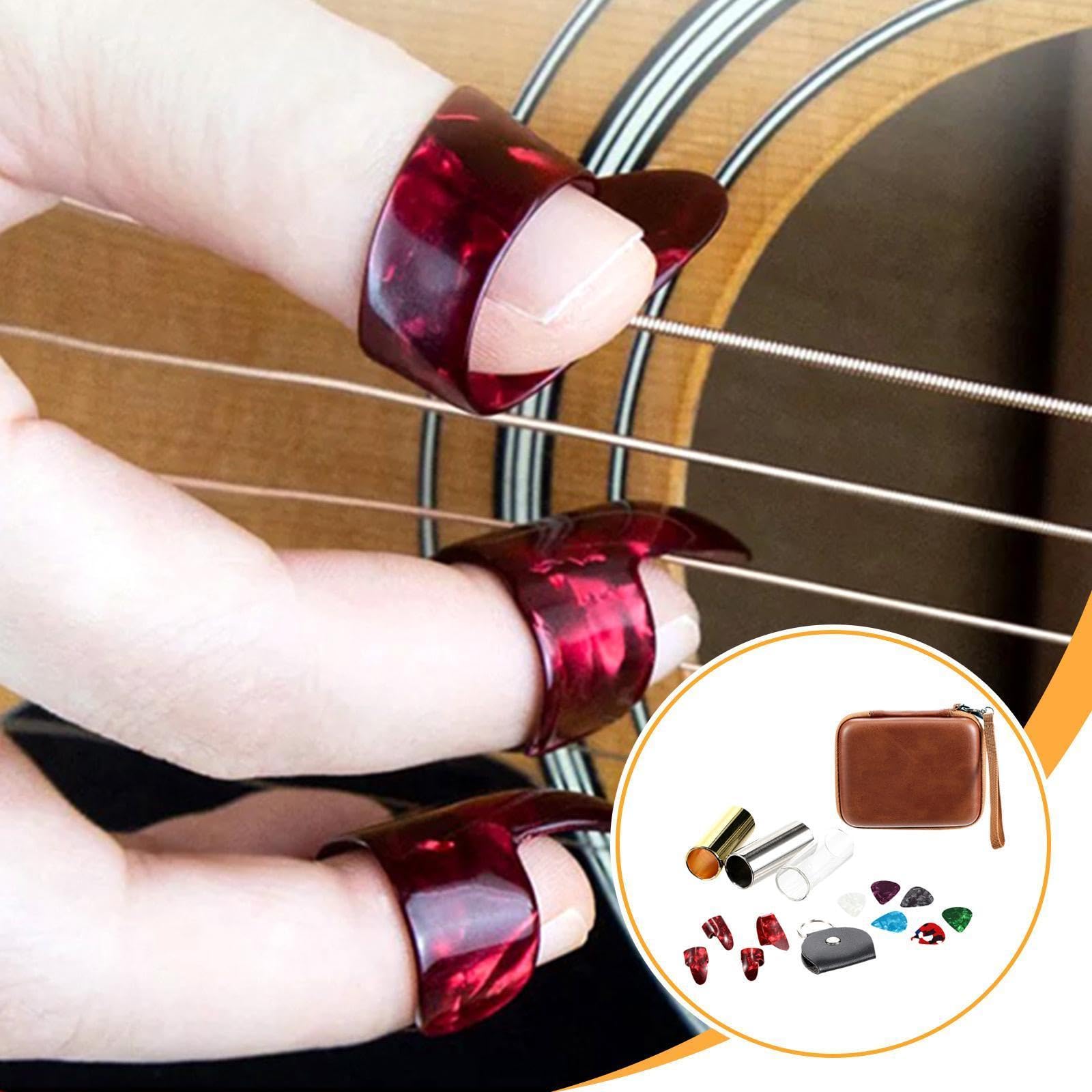 3 Slider per Chitarra con Custodia per Il Trasporto, Accessori per Chitarra Elettrica, Banjo E Basso, 60mm