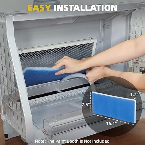 Miniatura 6 de OPHIR Kit de cabina de aerosol para aerógrafo, 5 piezas, filtro reemplazado por escape, filtros de cabina de pintura