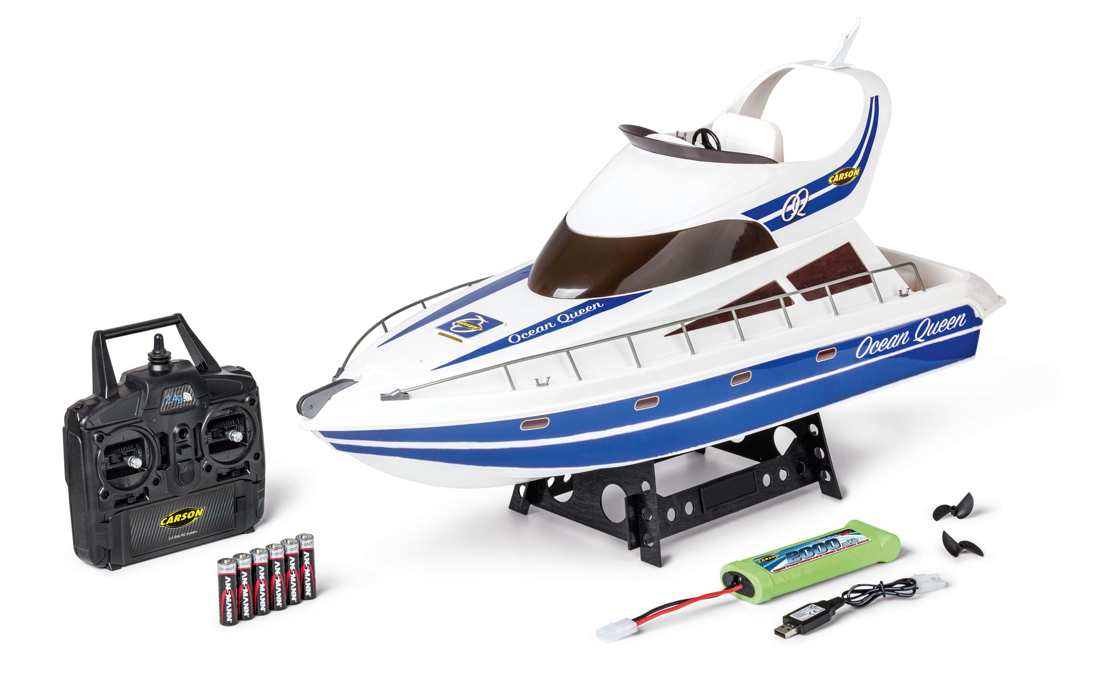 Carson 500108044 - Ocean Queen 2.4GHz 100% RTR, 70 cm