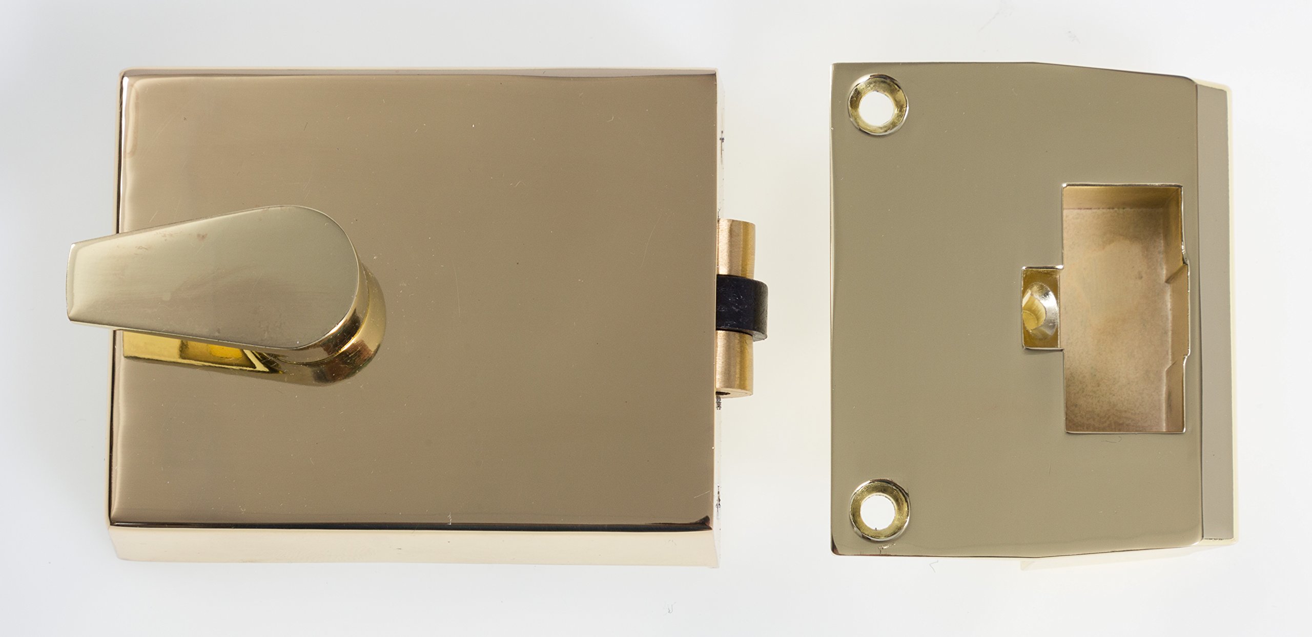 Bary Polished Brass Newstar Roller Bolt Night Latch - 60Mm Backset (Polished Brass)