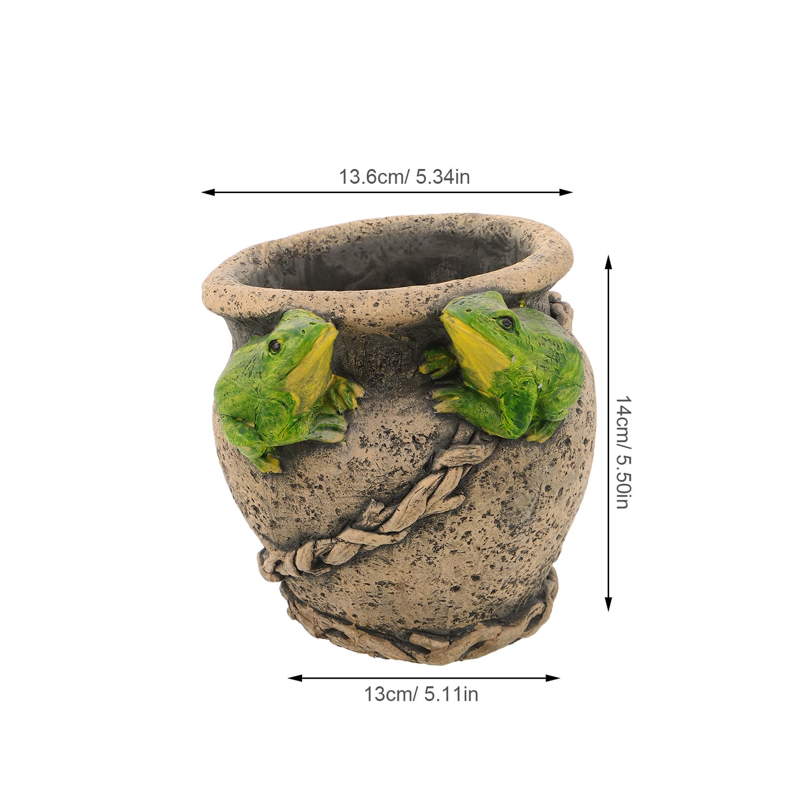 Anneome Mała Ceramiczna Doniczka Kształcie Żaby Ręcznie Wykonany Dekoracyjny Doniczek Sukulenty i Bonsai Ozdobny Pojemnik Rośliny Do Domu i Ogrodu