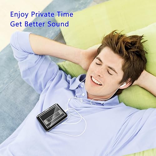 Miniatura 5 de Convertidor de reproductor de cassette convierte cinta a digital MP3 digital, reproductor de cinta portátil con inversión automática, conector para