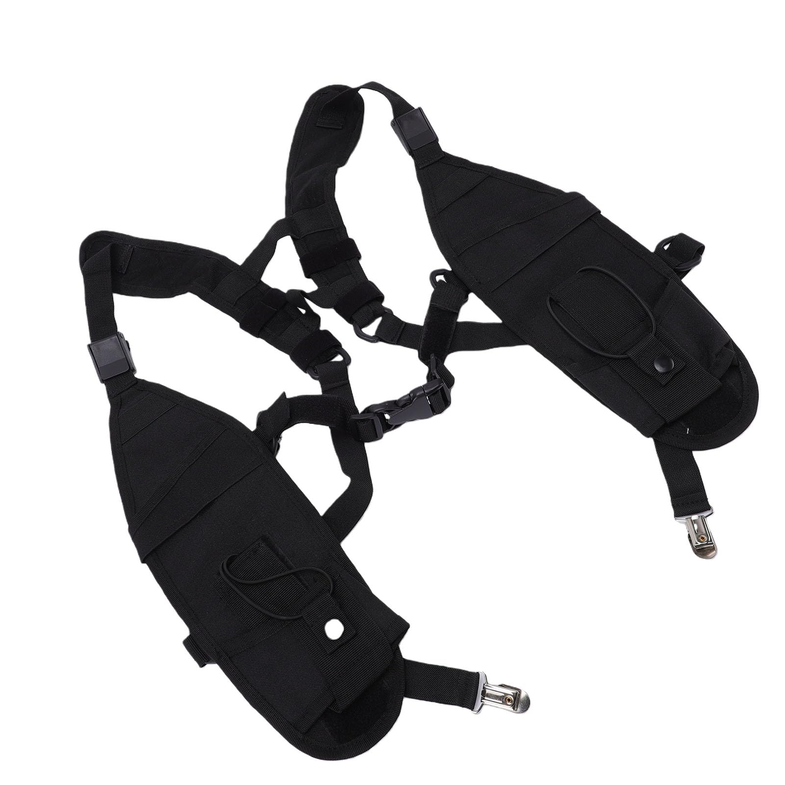 Jectse Gilet per Imbracatura Toracica per Radio Gilet per Radio con Tracolla Spallacci Regolabili Fibbie a Sgancio Rapido Tasche Multiple di Sospensione Doppio per Costruzioni