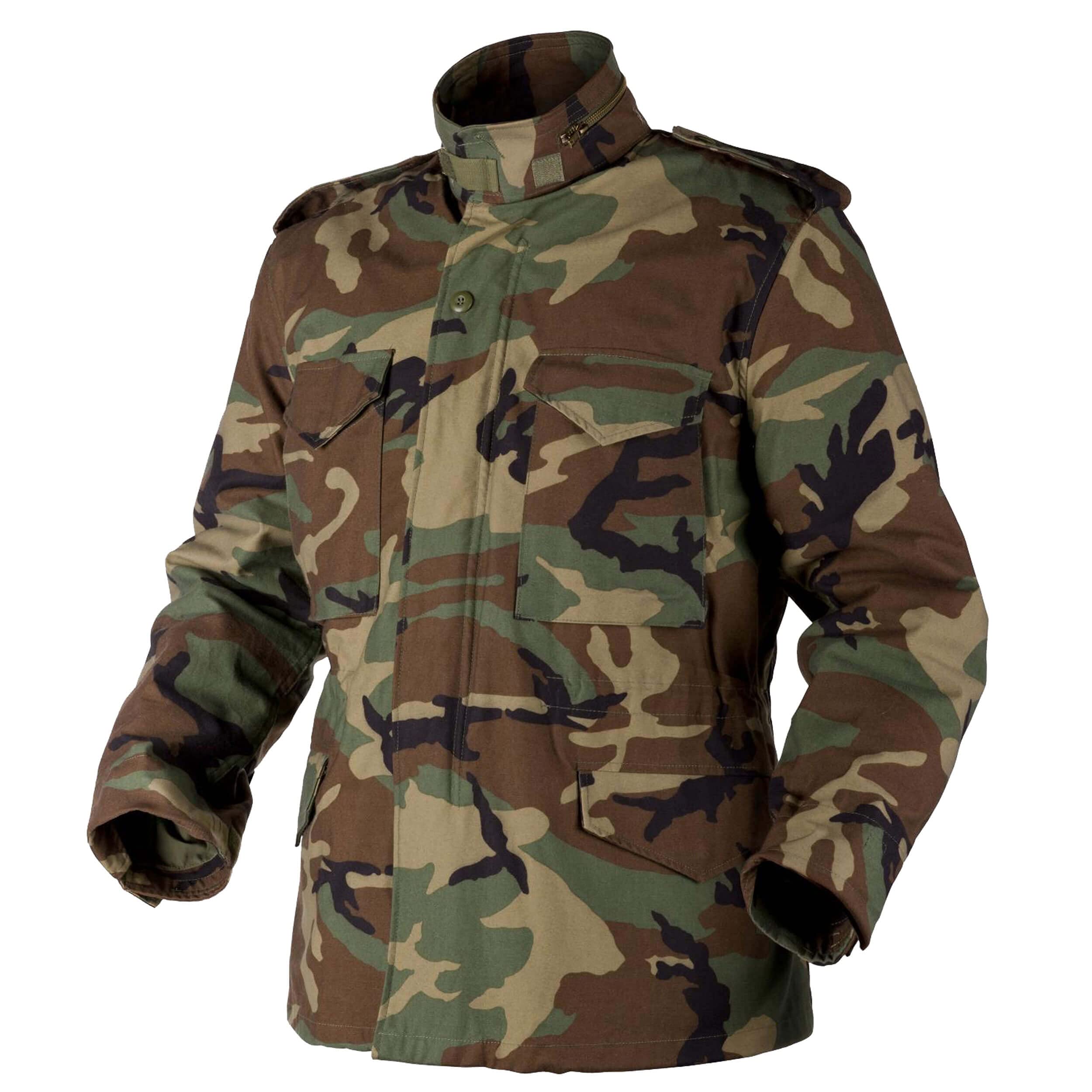 Helikon-Tex Camo Helikon Tex M65 Field Jacket – Nyco Satin – Us Woodland, M