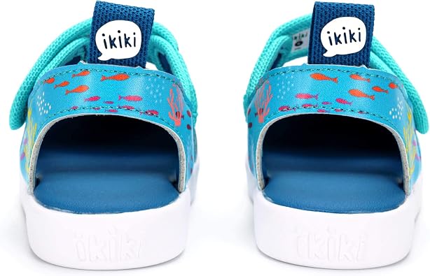 ikiki Non-Squeaky Sandals for Toddlers/Little Kids, Closed Toe