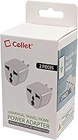 Vista 6 de Cellet Adaptador de viaje universal conversión de enchufe sin costuras para viajeros internacionales, adaptador de corriente de pared de CA
