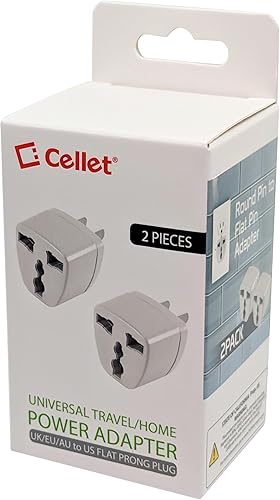 Miniatura 6 de Cellet Adaptador de viaje universal conversión de enchufe sin costuras para viajeros internacionales, adaptador de corriente de pared de CA para