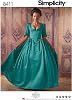 Simplicity 8411 18th Century Gown and Panniers Women's Historical Costume Sewing Pattern, Sizes 6-14