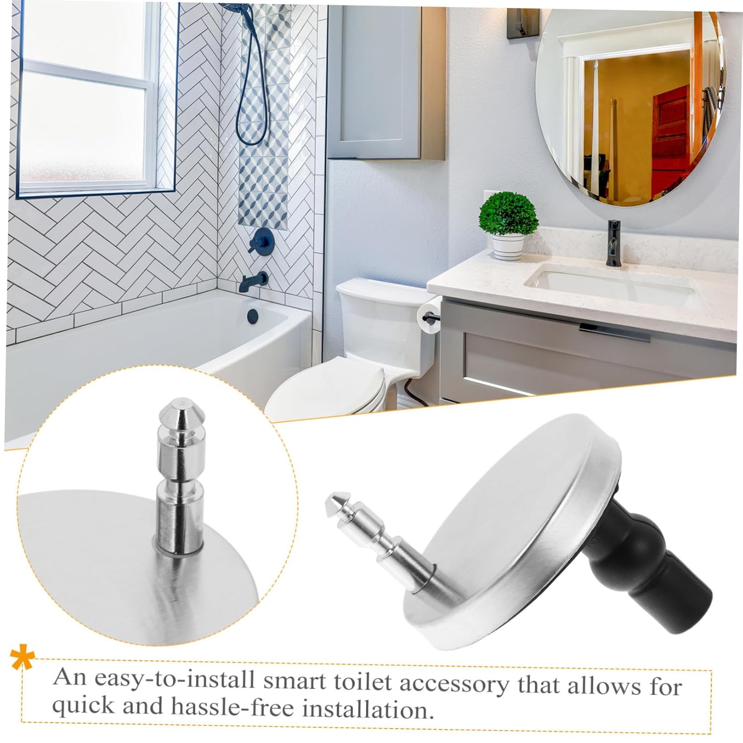 Uonlytech 10sets Stainless Steel Toilet Seat Screws Replacement Fixings for Toilet Seats Easy Installation Suitable for Intelligent Design