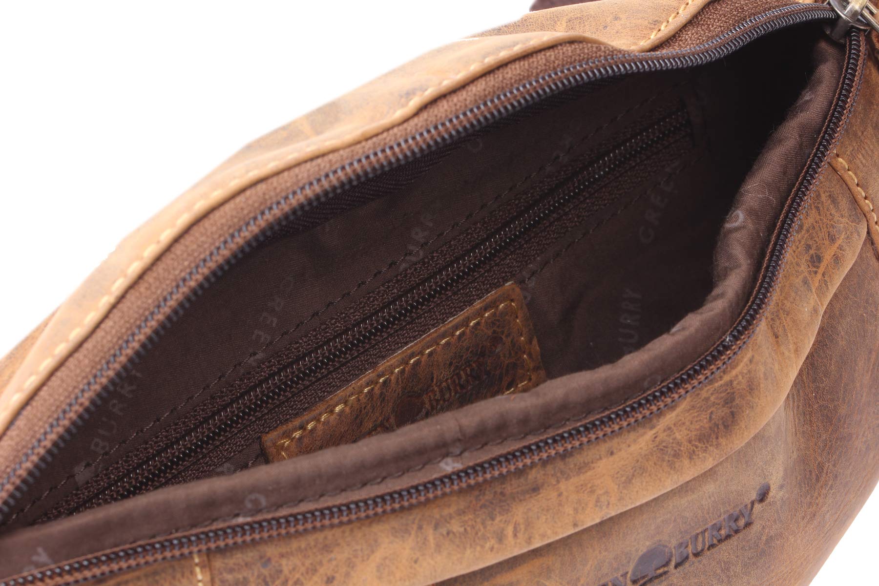 Green Burry Vintage Bauchtasche 2 1743A, Bauchtasche, Braun, one size