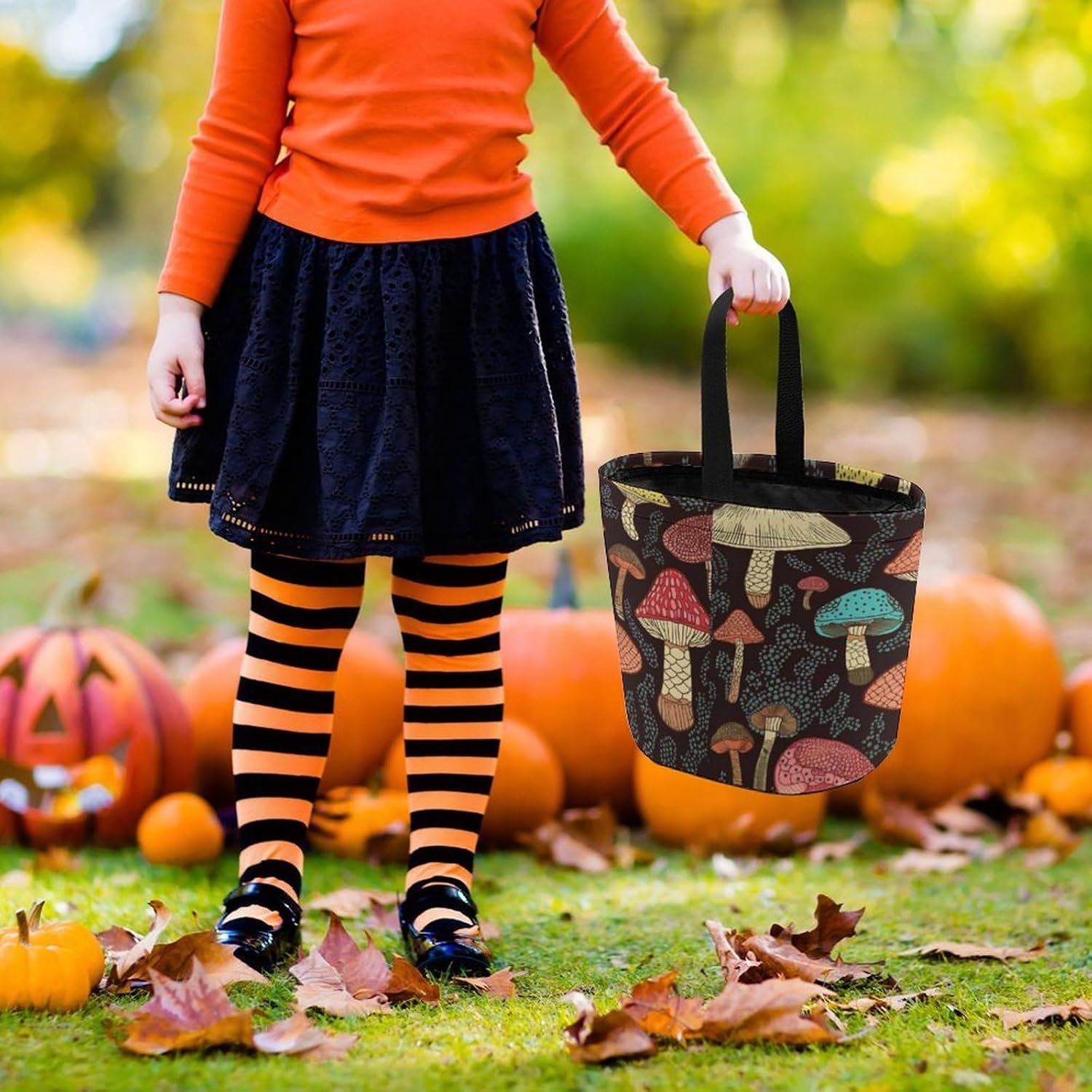 Mushroom Halloween Trick Or Treat Bag for Party Favor image 2