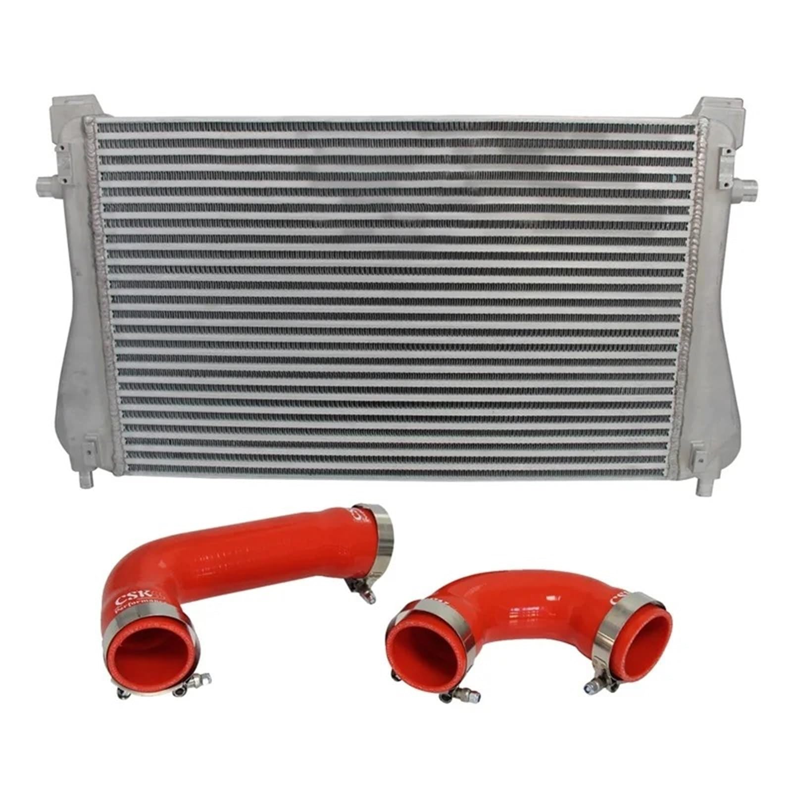 Byhgfdea Red Front Intercooler For A3/S3 / For Vw For Golf For Gti R Mk7 Ea888 1.8T 2.0T For Tsi Aluminum Intercooler Hose Kit(Red)
