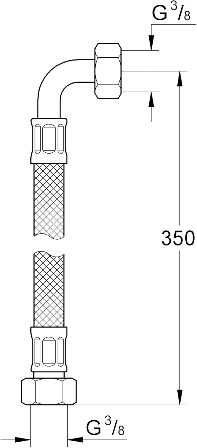 Grohe Replacement Part 45704000 Wideset Hose