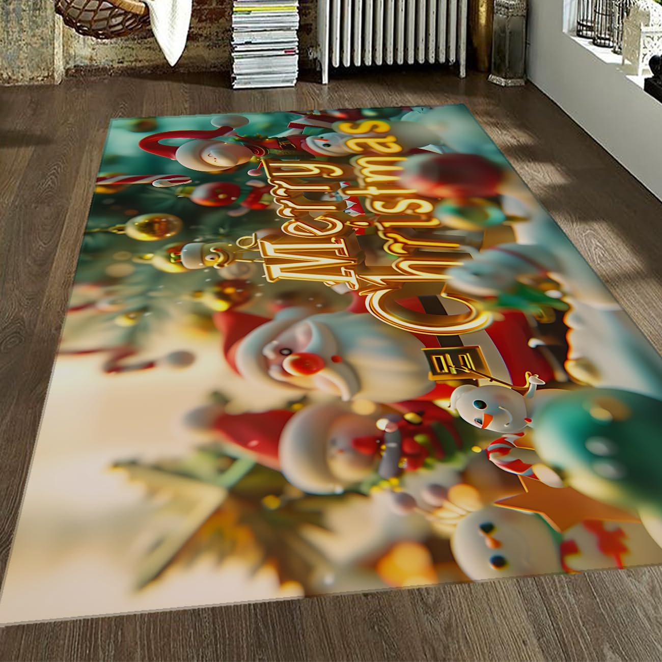Tapis de sol pliable lavable antidérapant moderne de 160x200cm