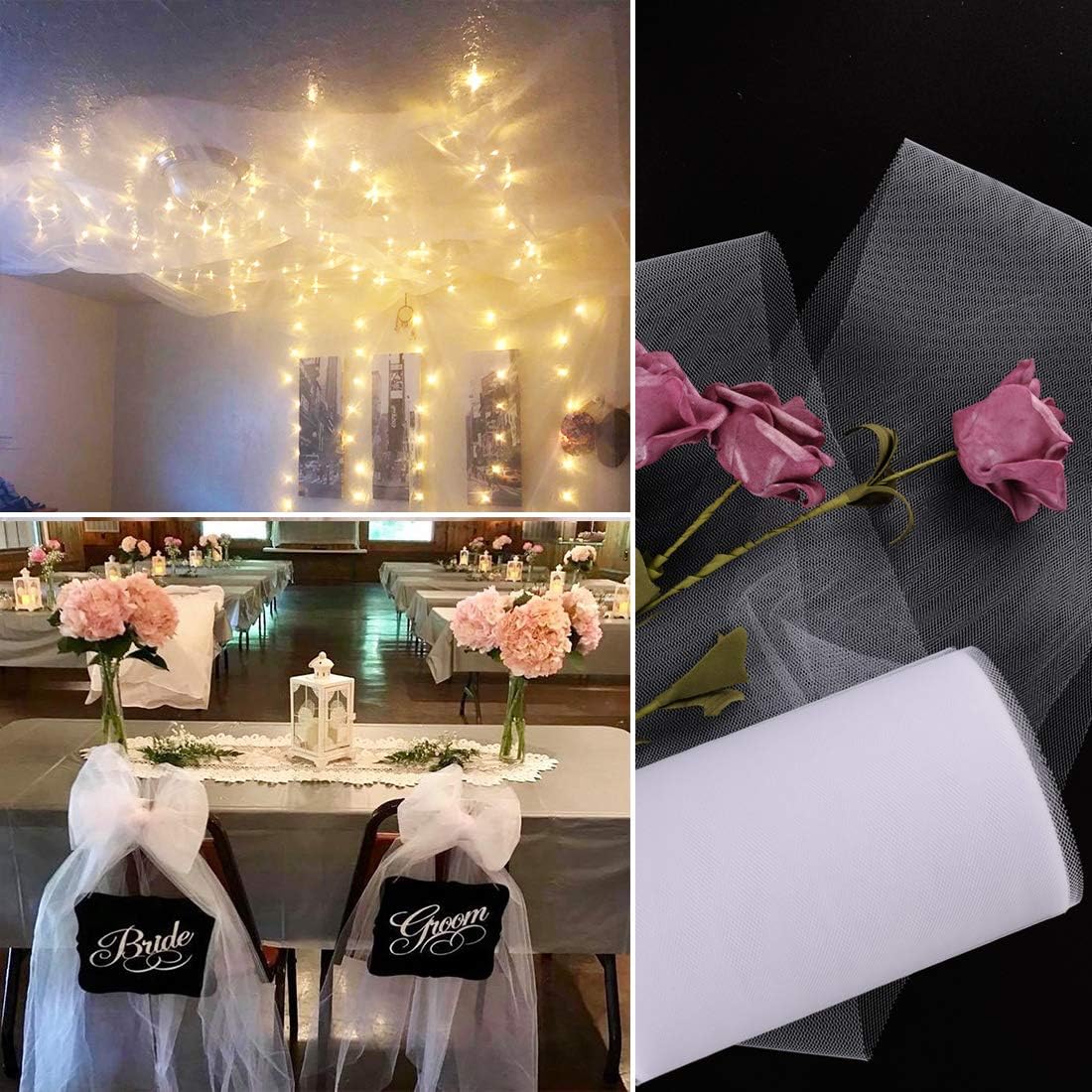 2 rollen wikkelaccessoire tule voor doe-het-zelf k... – Vicedeal