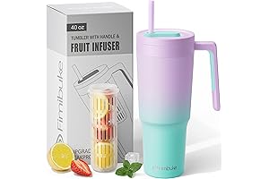 Fimibuke Insulated Infusion Water Bottle with Straw and Handle