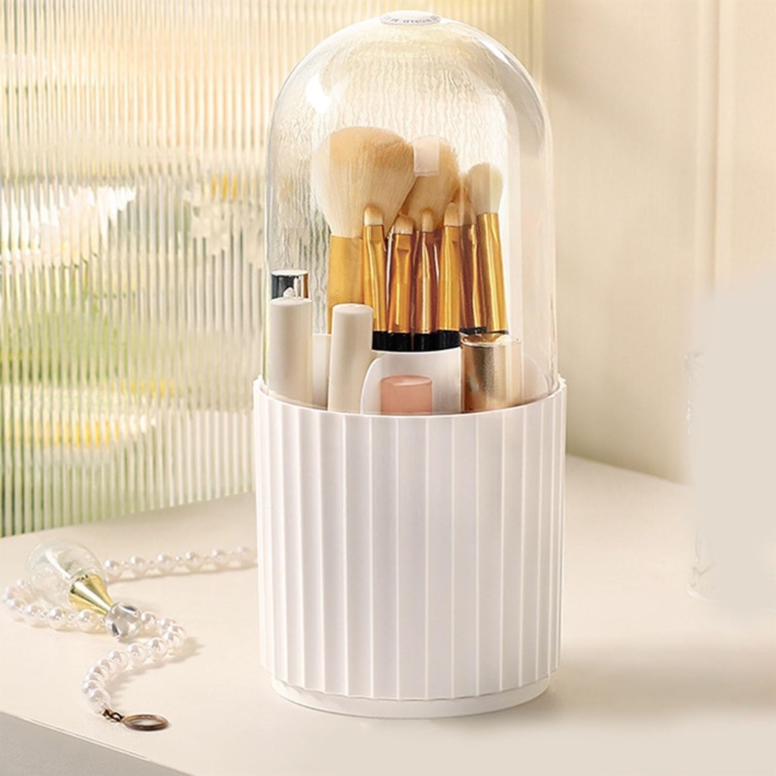 Kosmetik Aufbewahrungsbox Kunststoff Make-Up Pinsel Halter Lagerung Box Drehbare Make-Up Lagerung Box Für Hause Für Schlafzimmer