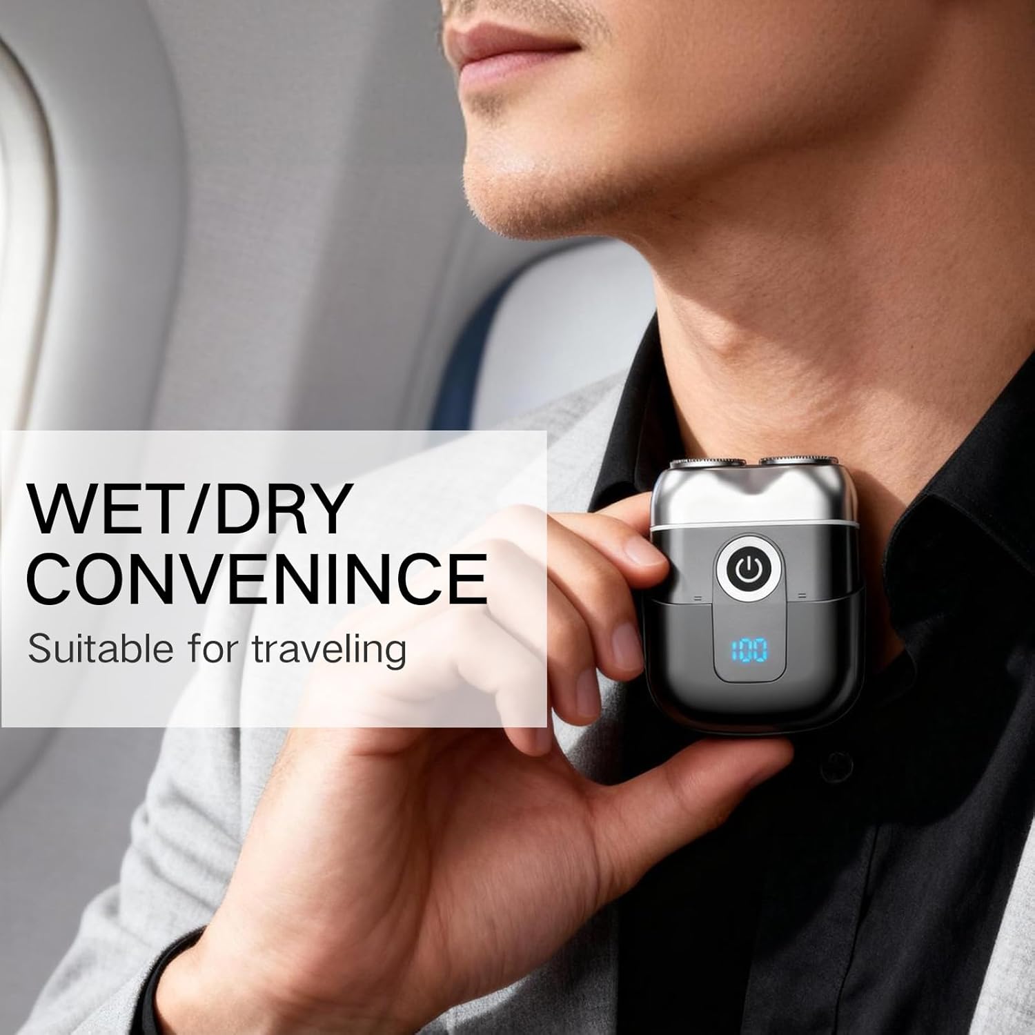 Electric Foil Shavers for Men, Mens Upgraded Electric Razor Mini Shaver, Beard Trimmer for Men with Pop Up Trimmer,USB-C Fast Rechargeable - Lightweight Handheld Design for Travel & Home - Image 6