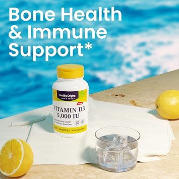 Healthy Origins Vitamin D3 5,000 IU, Non-GMO, 120 Softgels