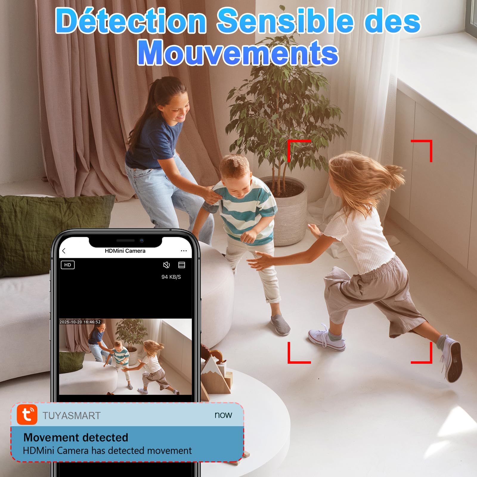 CYI Caméra Cachée Espion 5G, Mini Caméra de Surveillance Intérieur HD1080P, Caméra Espion Dissimulée WiFi avec Vision Nocturne Détection de Nouvement pour Intérieur