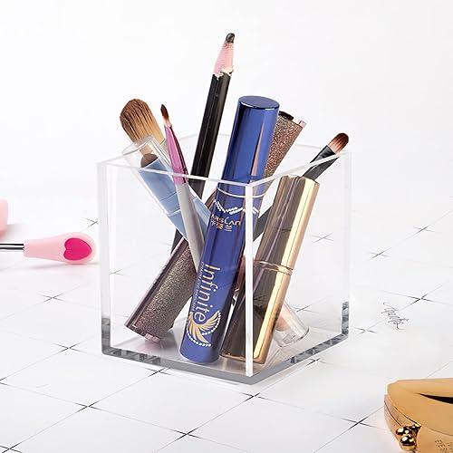 Miniatura 3 de Kingrol Paquete de 4 jarrones de acrílico transparente para flores, jarrón resistente a la rotura para decoración de centros de mesa de fiesta de