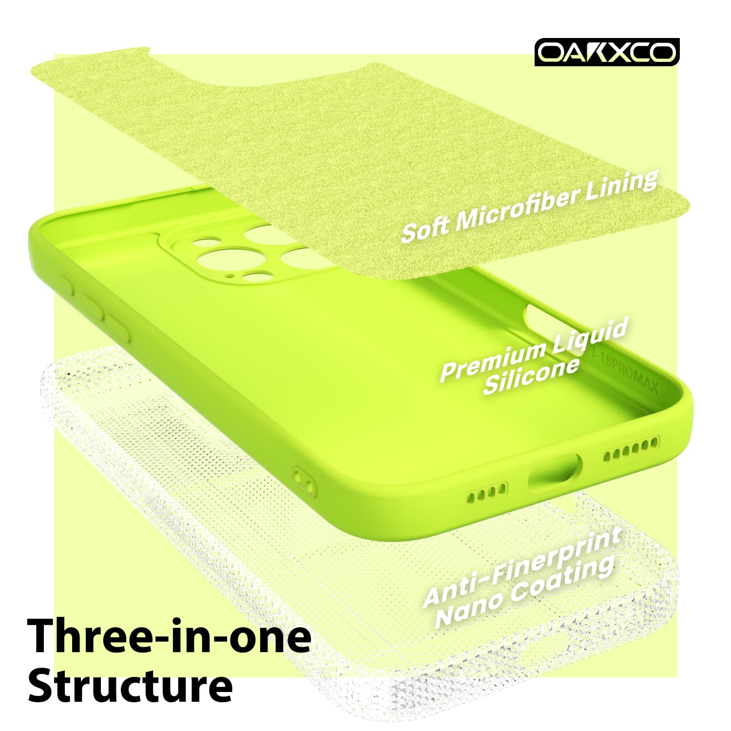 oakxco for iPhone 16 Pro Max Case Liquid Silicone, Soft Rubber Gel Elegant Aesthetic Basic Simple Cover, Cute Thin Slim TPU Matte Solid Color Plain Smooth Case for Women Girl, Light Pink — view 1666