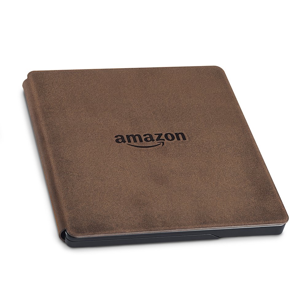Amazon - Custodia-caricatore in pelle premium per Kindle Oasis, Noce
