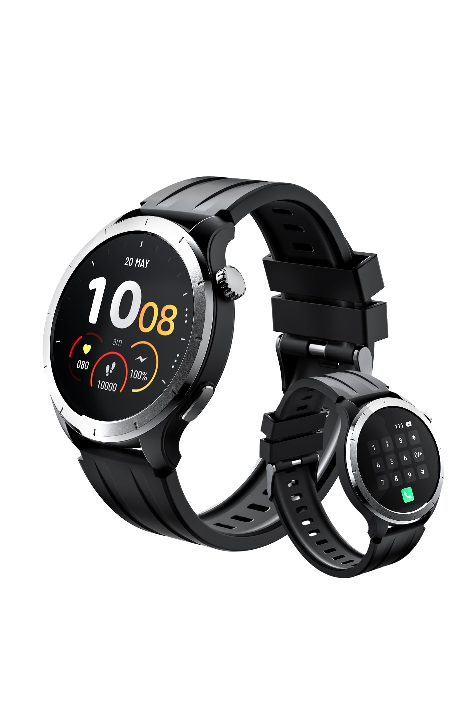 Amazon | 【スマートウォッチ Bluetooth通話機能】1.53インチHD大画面