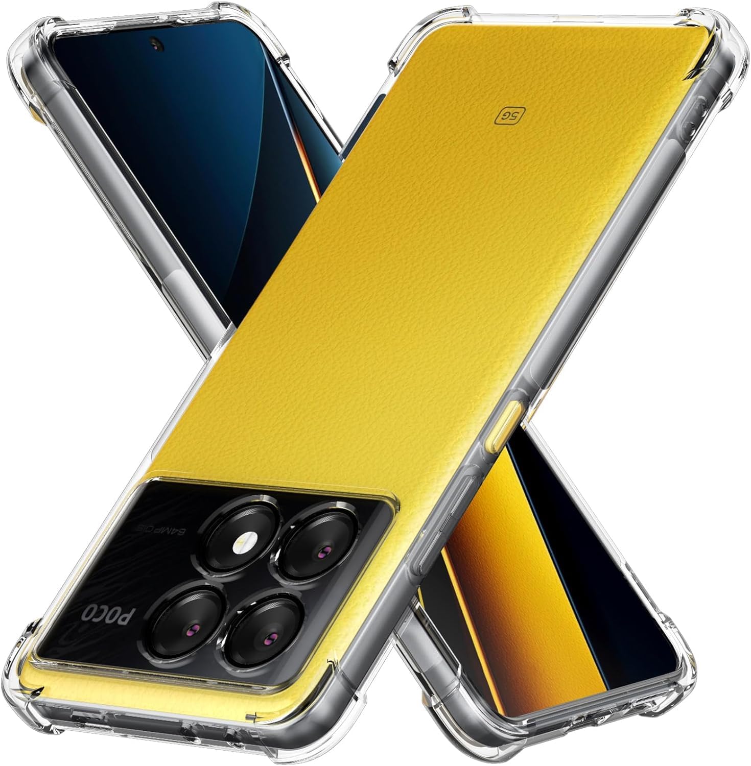 BlazeTech for |[ Poco X6 Pro 5G ] Back Cover Bumper Protective Case for [ Poco X6 Pro 5G ] Silicone Flexible TPU Back Cover Case - Transparent (B0CY59KR3N) Amazon Price History, Amazon Price Tracker
