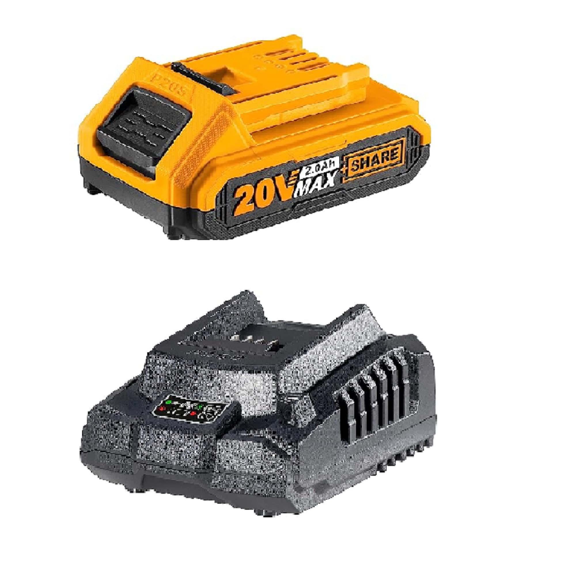 INGCO 20V Battery & Charger Set, 2.0Ah Battery and Fast Intelligent Charger, Compatible with All INGCO 20V Power Tools-image-26