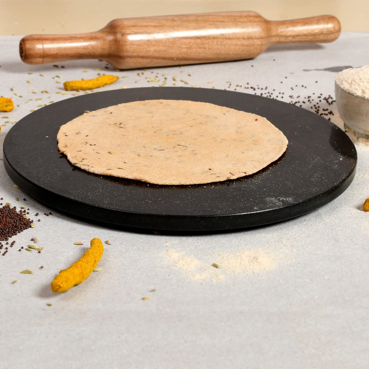Marble Chakla Belan Set - Perfect Roti Maker -7