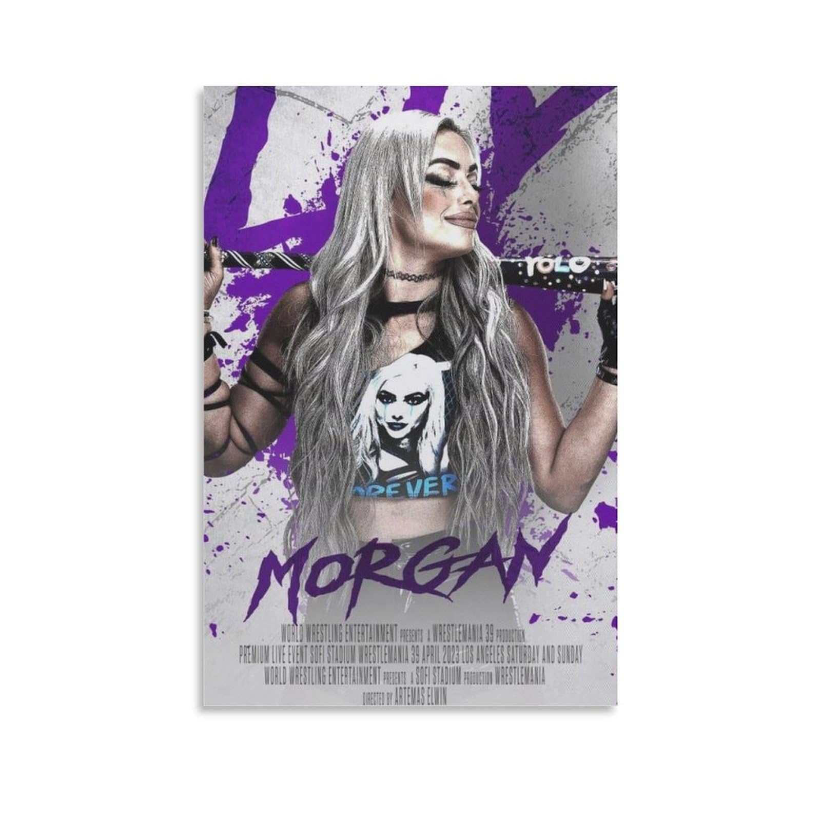 FCOIN Liv Morgan Canvas Poster Poster Painting Canvas Wall Art Living Room Posters Painting 12x18inch(30x45cm)