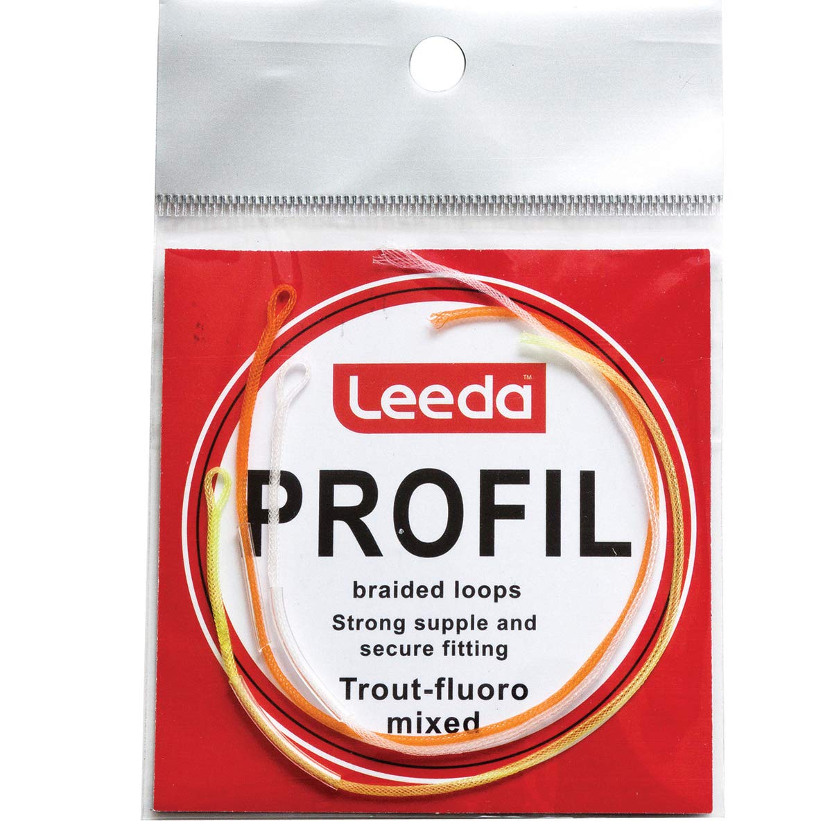 LEEDA Profil Braided Loops Trout Flouro Fly Fishing Mixed 3 Loops Per Pack