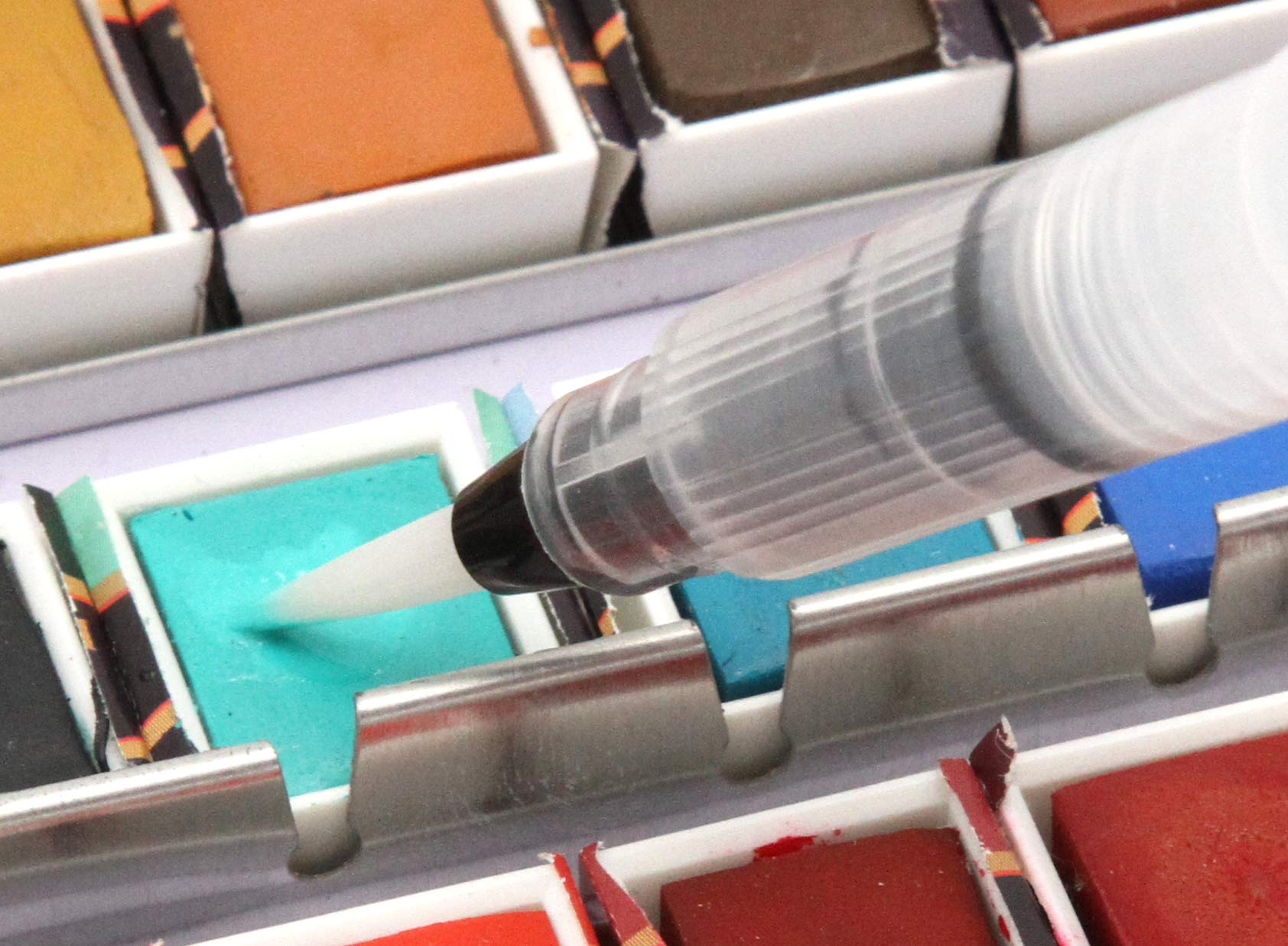 Pennelli Con Serbatoio Ad Acqua, 6 Pezzi Set Per Dipingere, Pittura - Foto 7