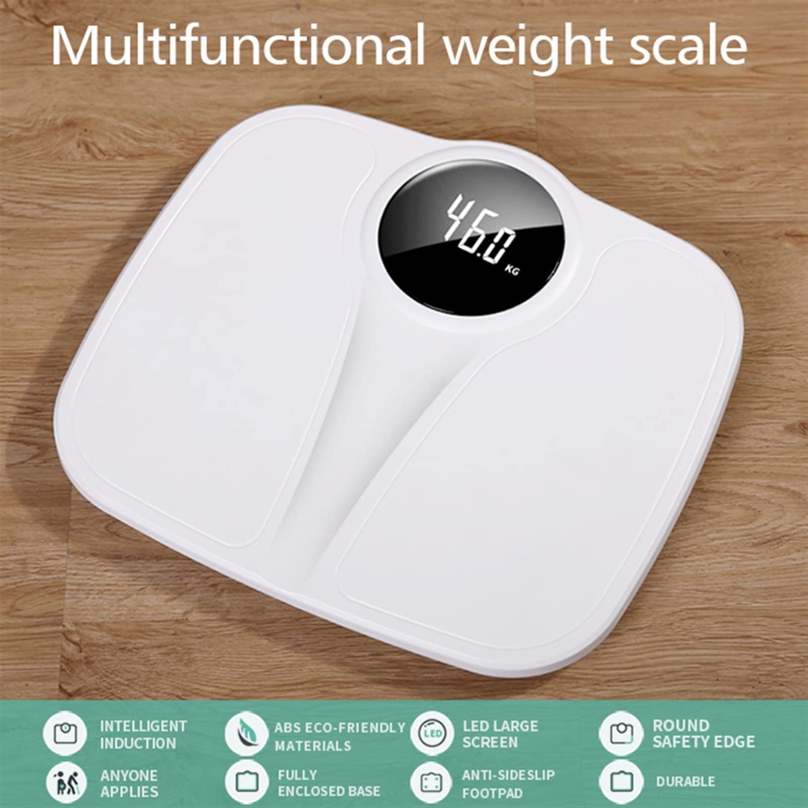 JINGYAN Básculas digitales Weights Scale Body Home Balance Plastic Digital LED Weight Floor Bathroom Weighing For
