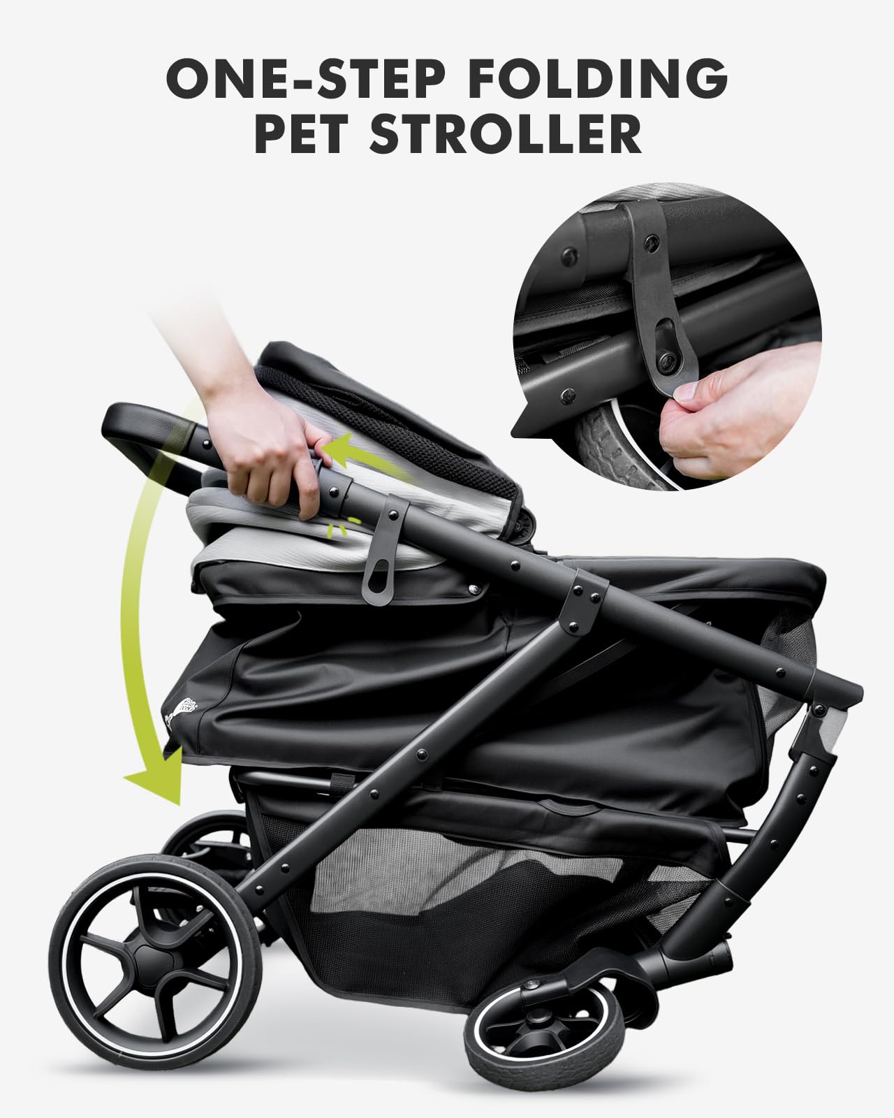 Amazon.co.jp: Pawccoli 中型犬用ベビーカー 折りたたみ式ペット