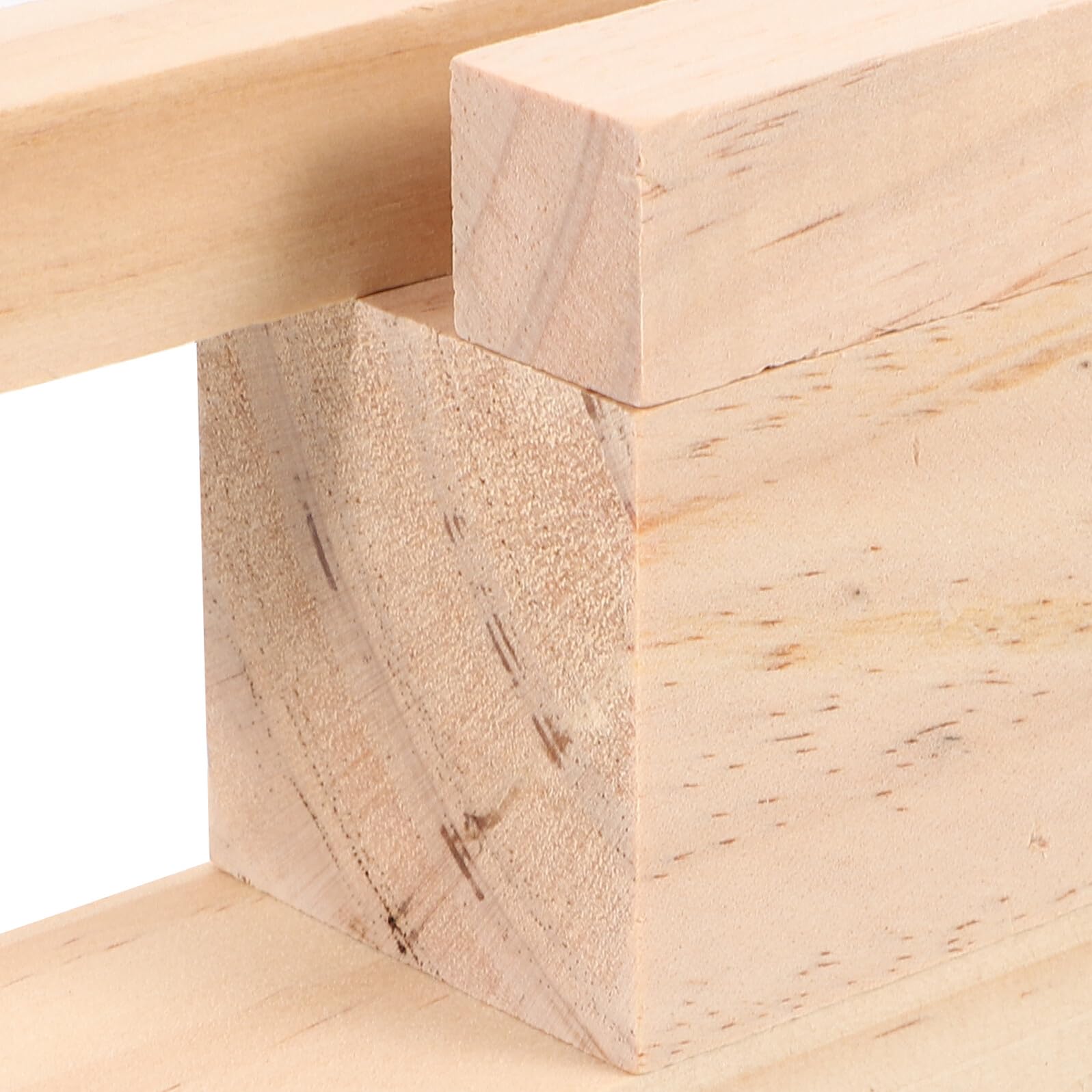 Alipis 16 Stück Teiliges Rechteckiger Holzsäulen aus Naturbelassenem Lindenholz zum Schnitzen und Basteln für Anfänger Splintfrei Glatt für DIY Holzarbeiten und Kreative Projekte