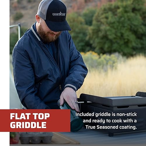 Miniatura 3 de Camp Chef Versatop - Parrilla plana portátil 250 y parrilla (FTG250) - Accesorios compatibles de 14 pulgadas
