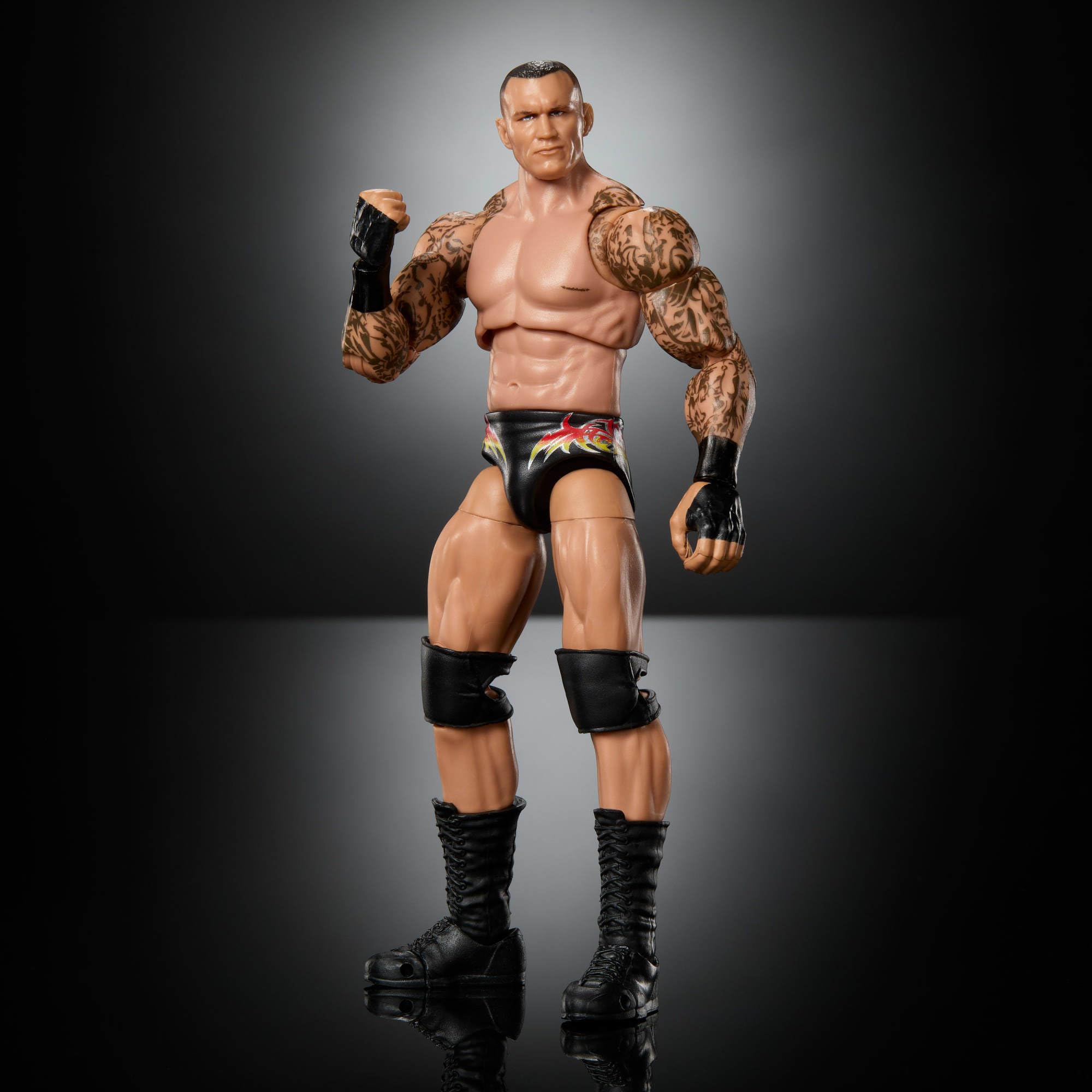 Mattel WWE Ultimate Edition Randy Orton Figurka i akcesoria Zestaw, ok. 15 cm w skali, wymienne głowy i dłonie, 30 punktów ruchu, zabawka dla dzieci 8+, fanów i kolekcjonerów, JHV98