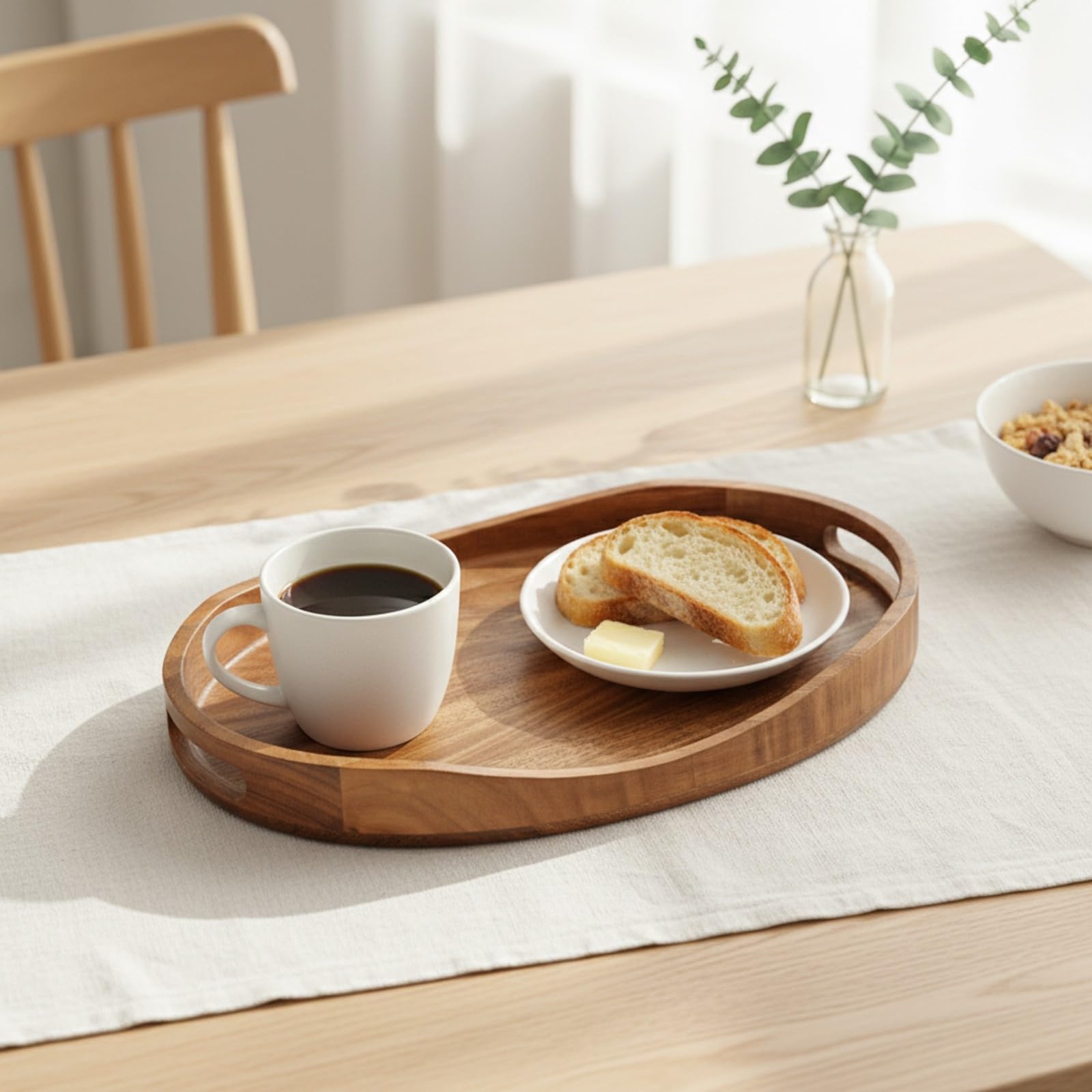 Banja Ovalada corativa Versátil, para Servir, Banja con BOR, coración, Café