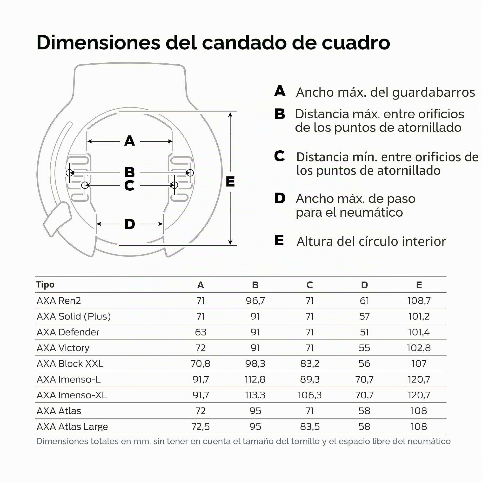 AXA Block XXL - Candado para cuadro + cadena ULC 100 con bolsa - Candado para bicicleta con cadena plug-in - Nivel de seguridad 12 - Longitud 100 cm - Llave no extraíble
