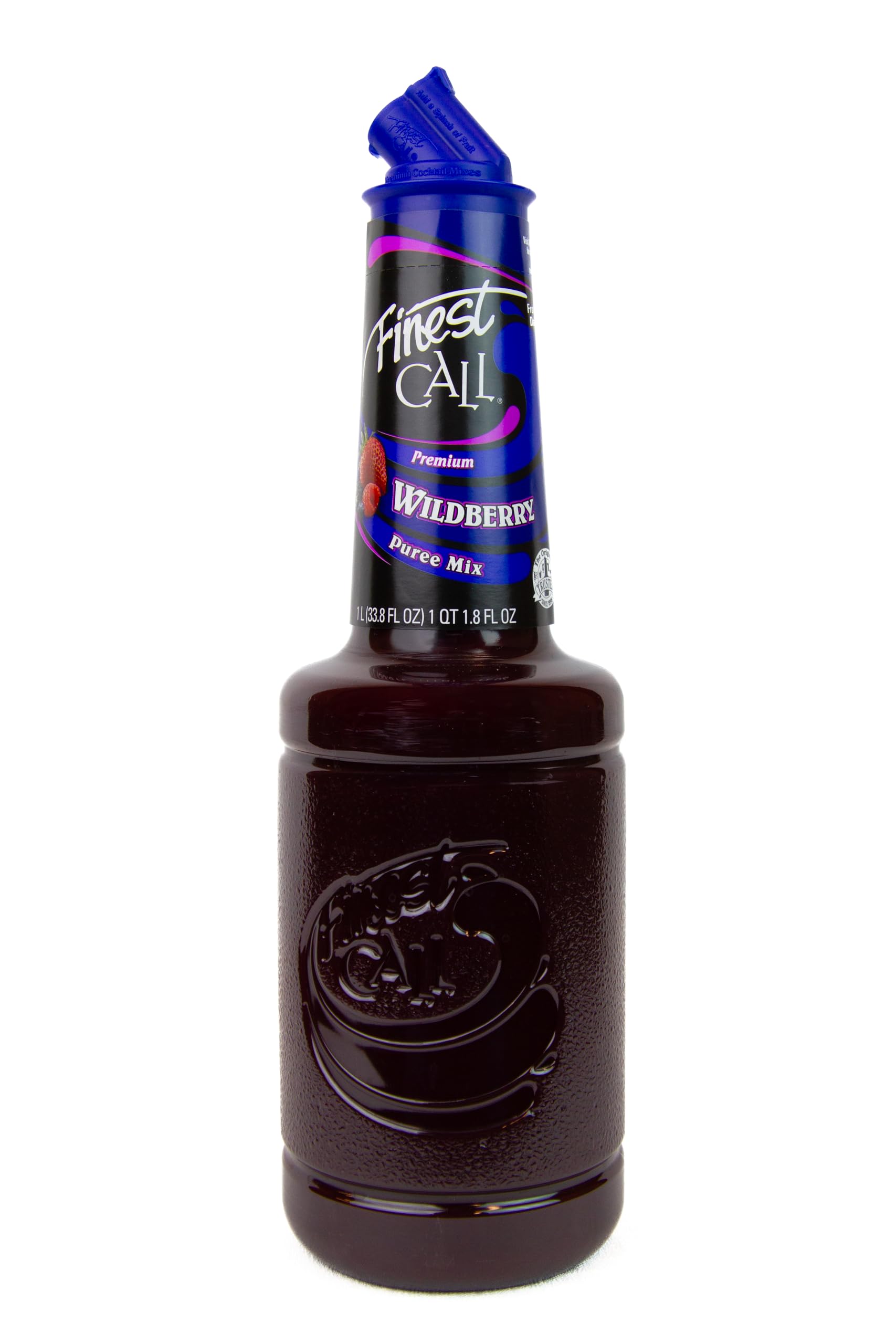 Premium Wild Berry Puree Drink Mix, 1 Liter Bottle (33.8 Fl Oz)