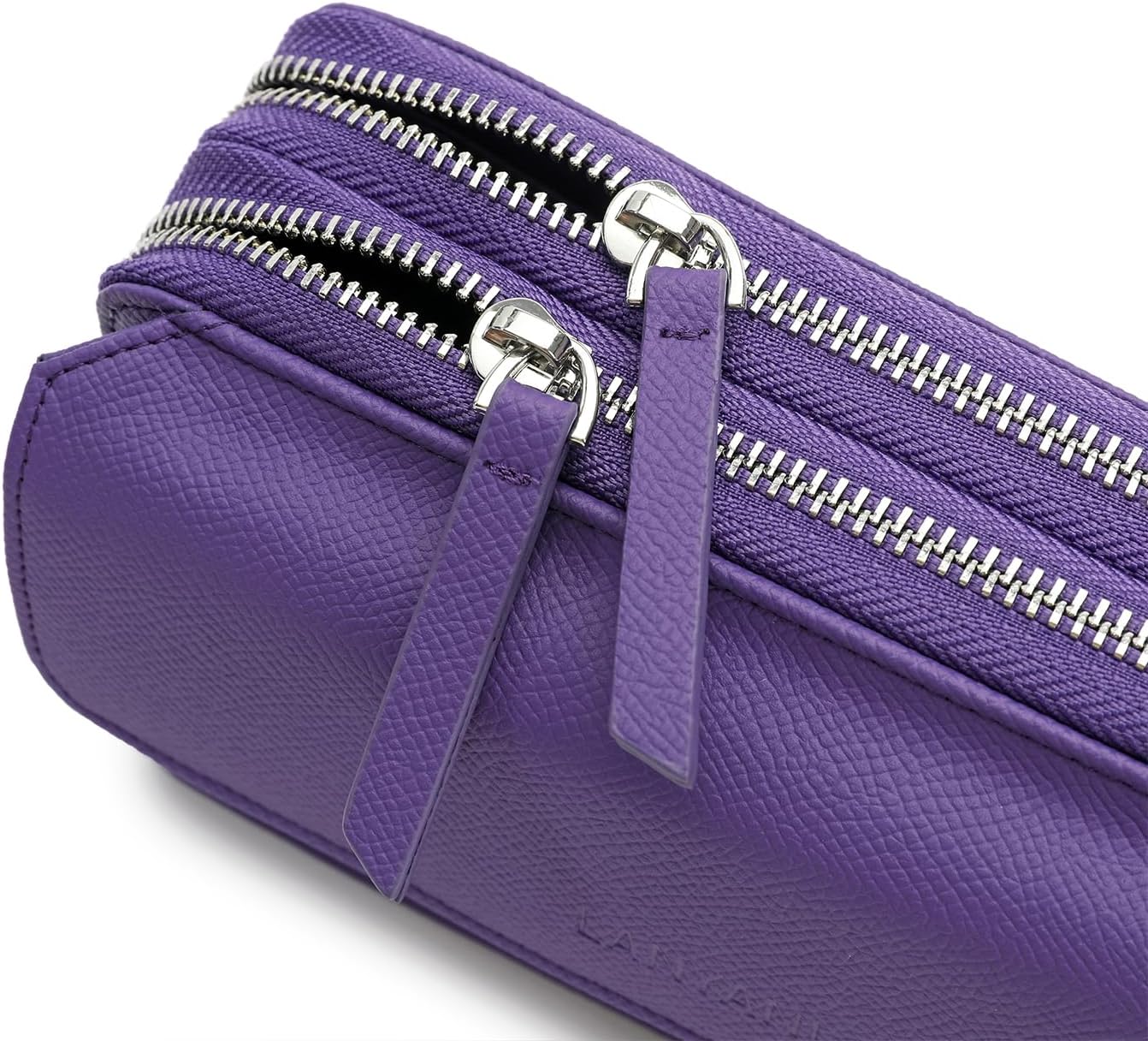 Lanyani RFID Crossbody Wallet Wristlet Purse with Phone Pocket For Women Vegan Leather - Image 6