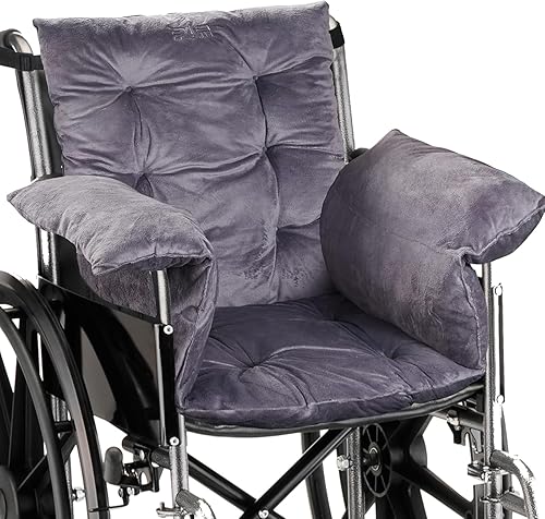 Big Hippo Cojín para silla de ruedas de 17 x 17 pulgadas, cojines suaves para asiento de silla de ruedas, alivio del dolor, cómodos cojines para