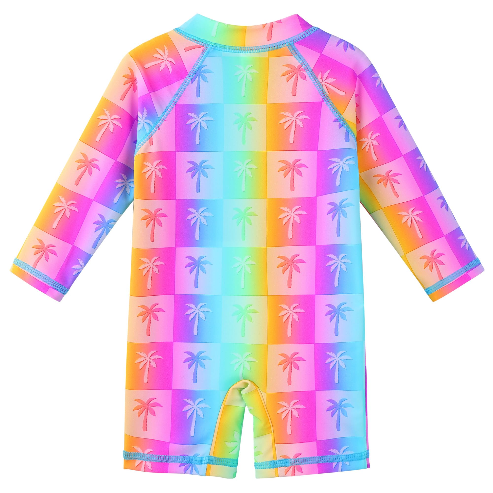 XFGIRLS Baby/Toddler Girls Swimsuit Long Sleeve One-Piece Bathing Suit Rash Guard