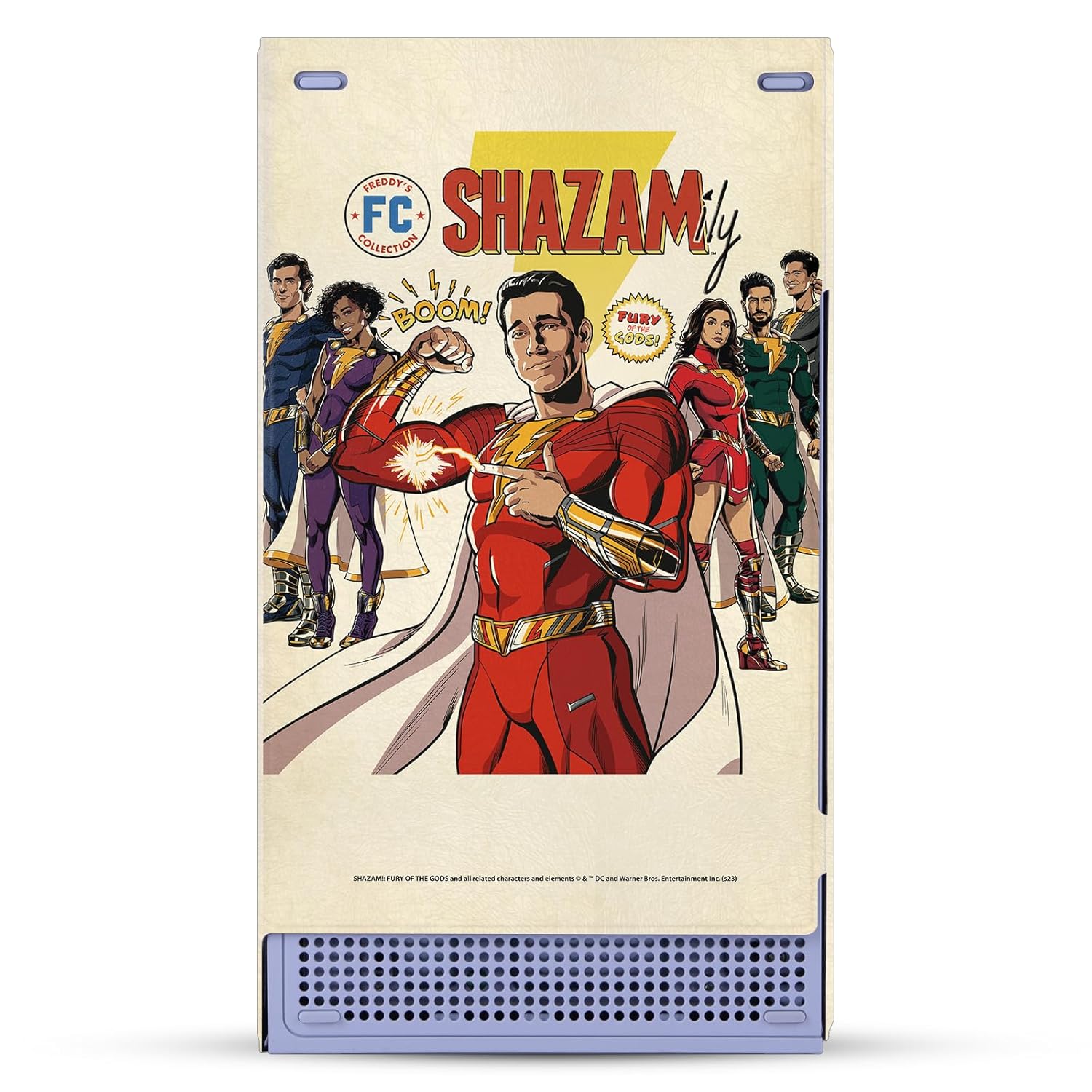 Head Case Designs Officially Licensed Shazam!: Fury Of The Gods Character Art Graphics Game Console Wrap and Game Controller Skin Bundle Compatible With Xbox Series S Console & Controller Bundle